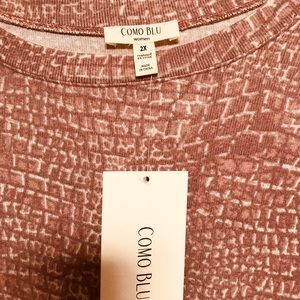 COMO BLUE TOP 2x NWT